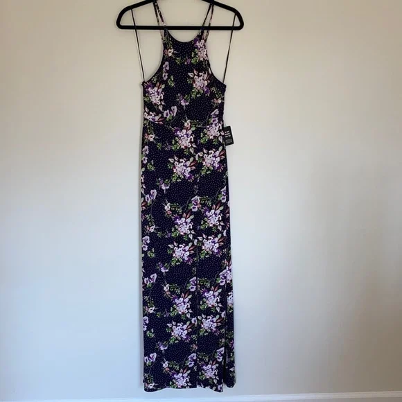 express purple floral dress Express Size Small Purple Floral Maxi Dress Sun Dress